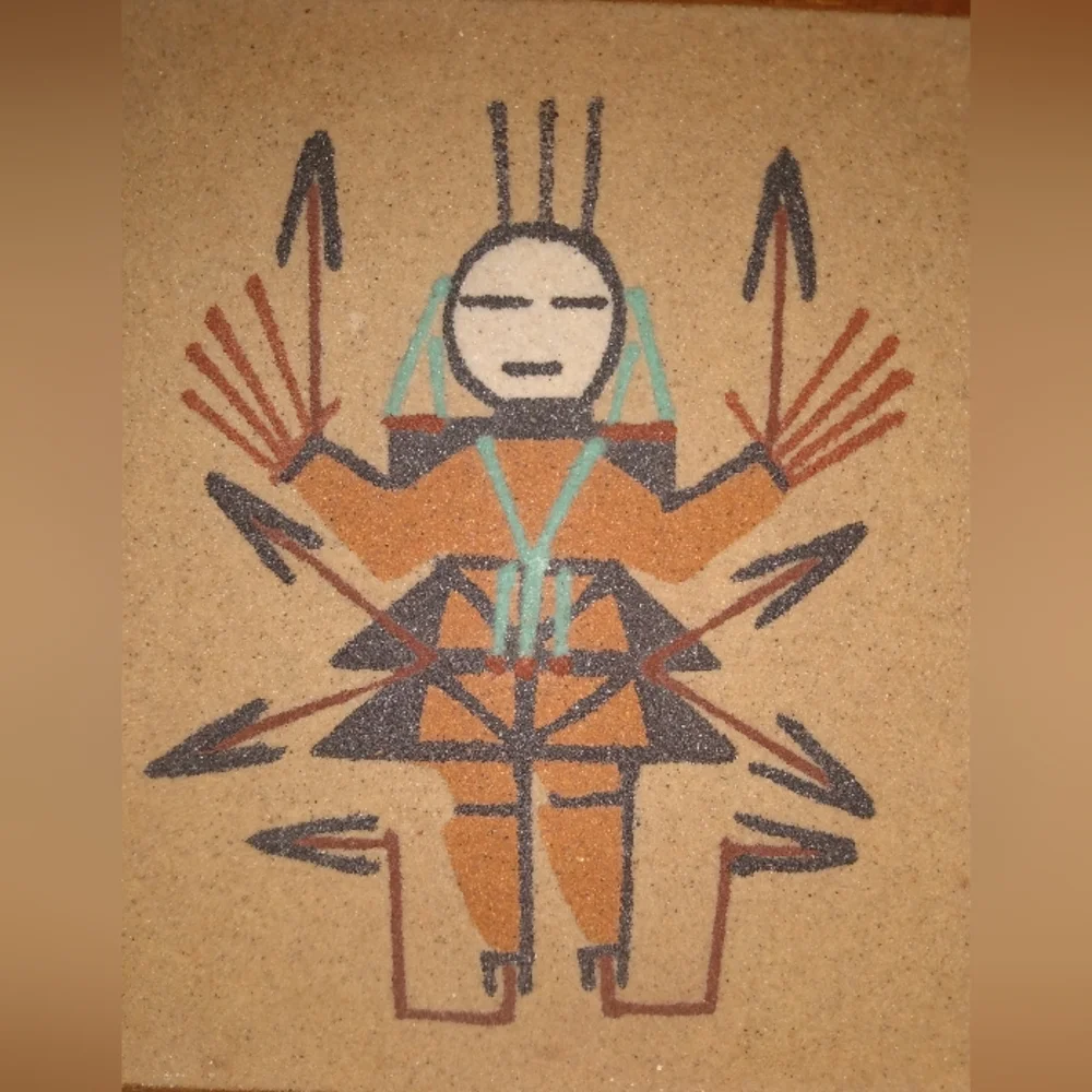 Vintage Navajo Sand Painting 